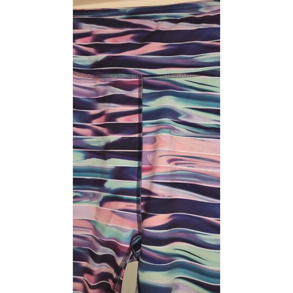 MTA SPORT Leggings Pants 1X COLORFUL Yoga Workout Pink Blue Purple Women's 1X - Picture 3 of 9